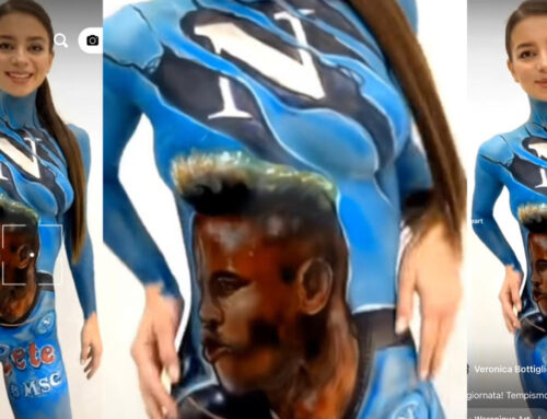 Weronique Art, la bodypainter dello scudetto Napoli è virale sui social